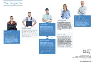 Schaubild mit dem Laufbahnkonzept der bad & heizung concept AG