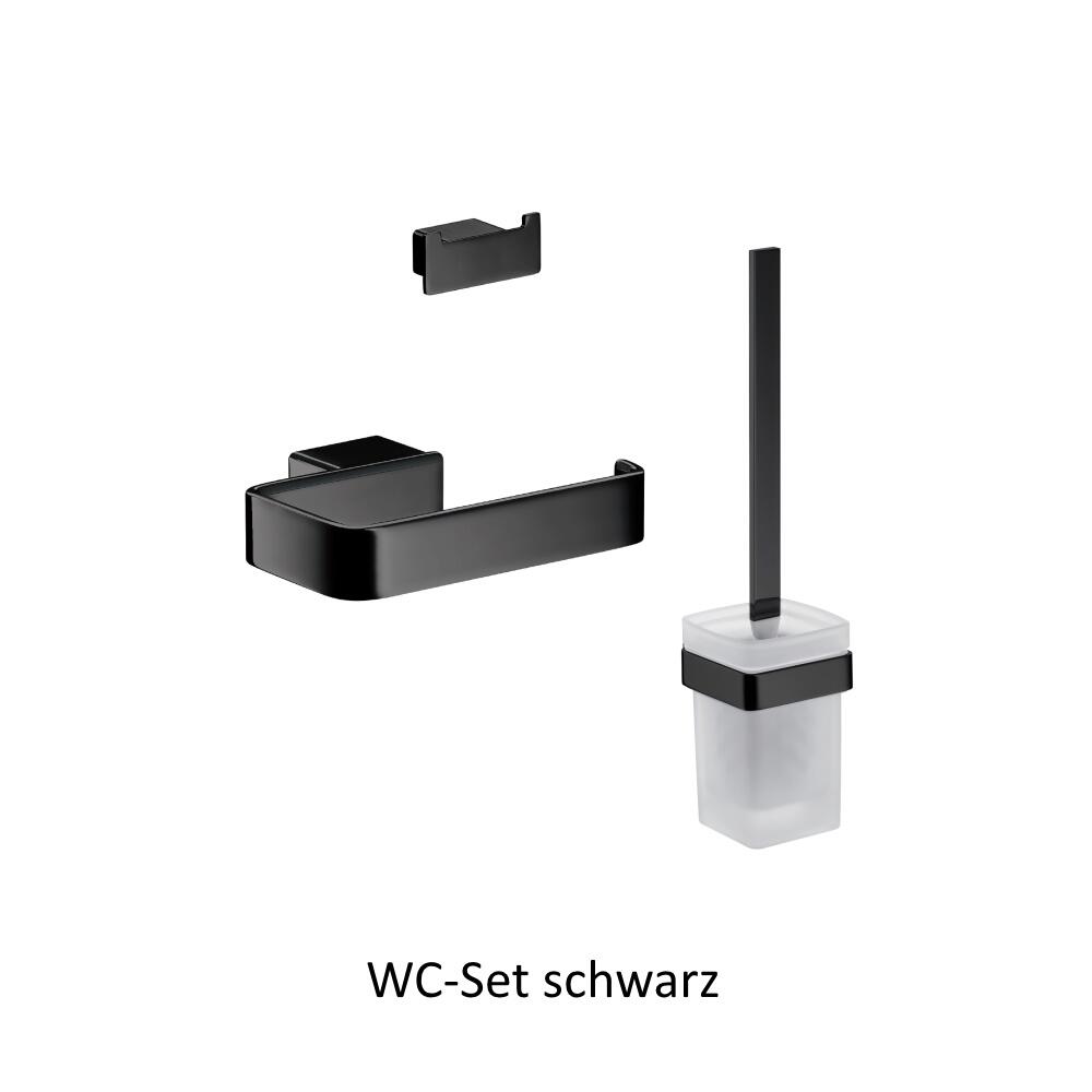  WC-Set schwarz Freisteller