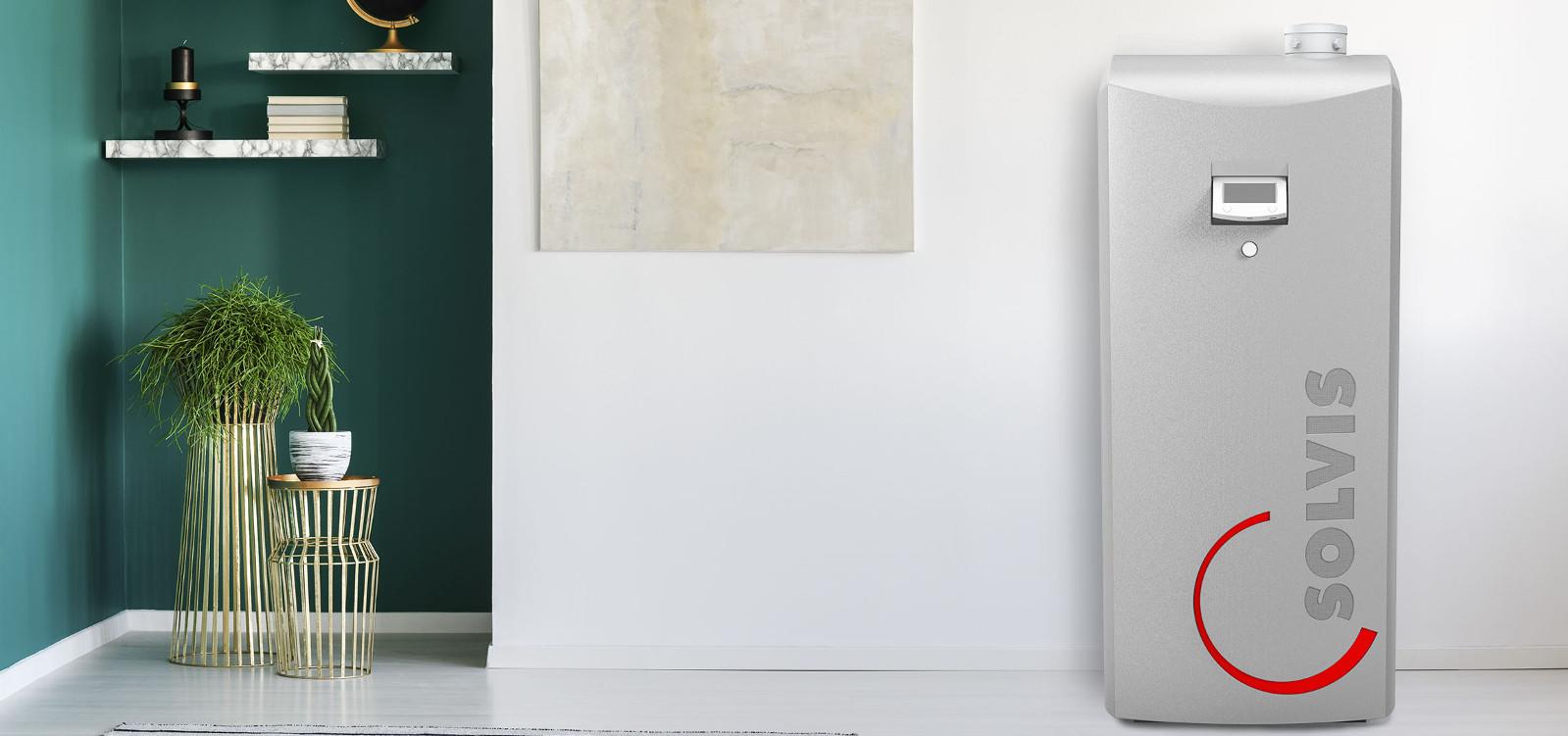 Heiikessel SolvisBen in einem Wohnbereich